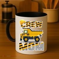 Mom Birthday Crew Construction Party Coffee Mug thumb 4