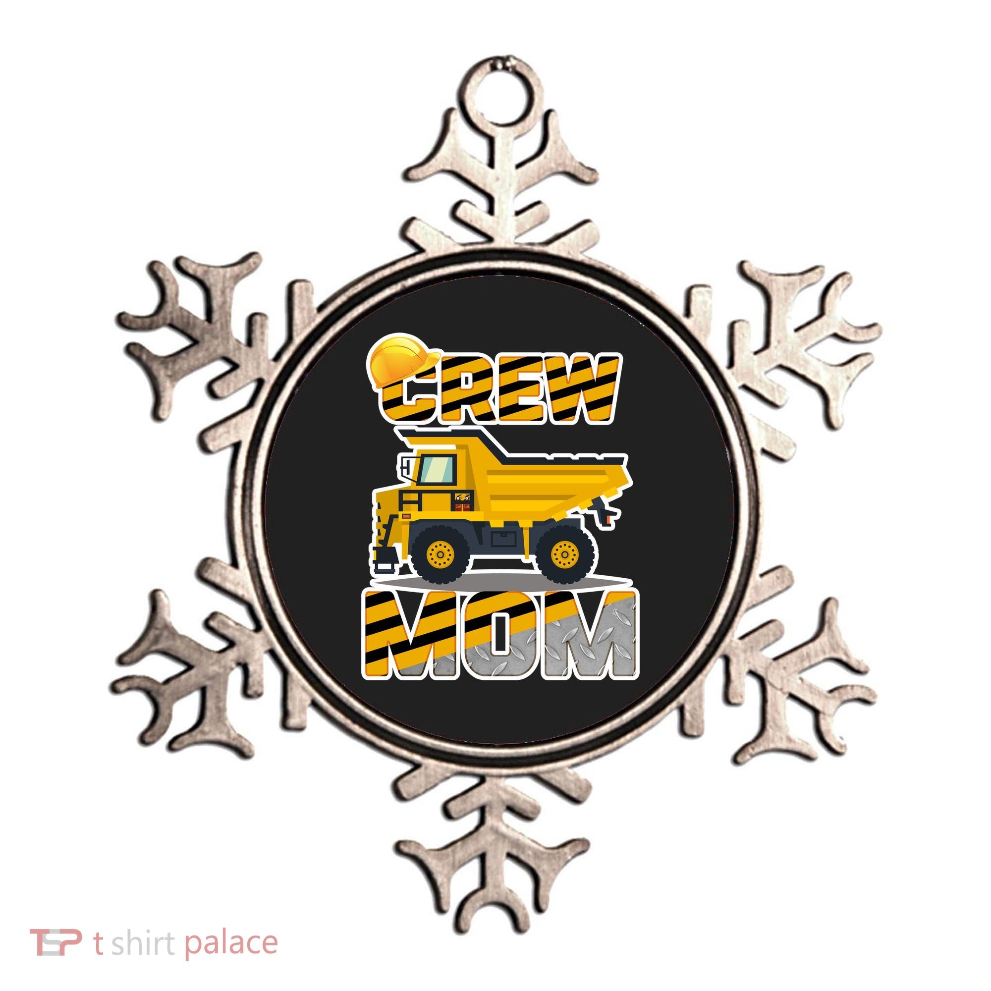 Mom Birthday Crew Construction Party Ornament