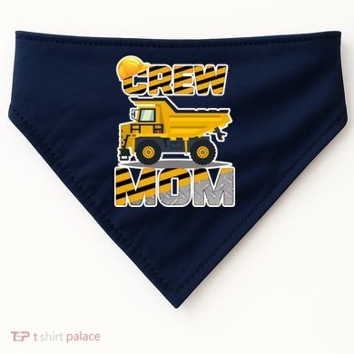 Mom Birthday Crew Construction Party USA-Made Doggie Bandana