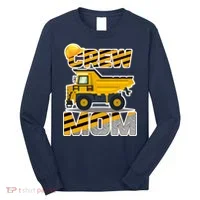 Mom Birthday Crew Construction Party Long Sleeve Shirt thumb 0