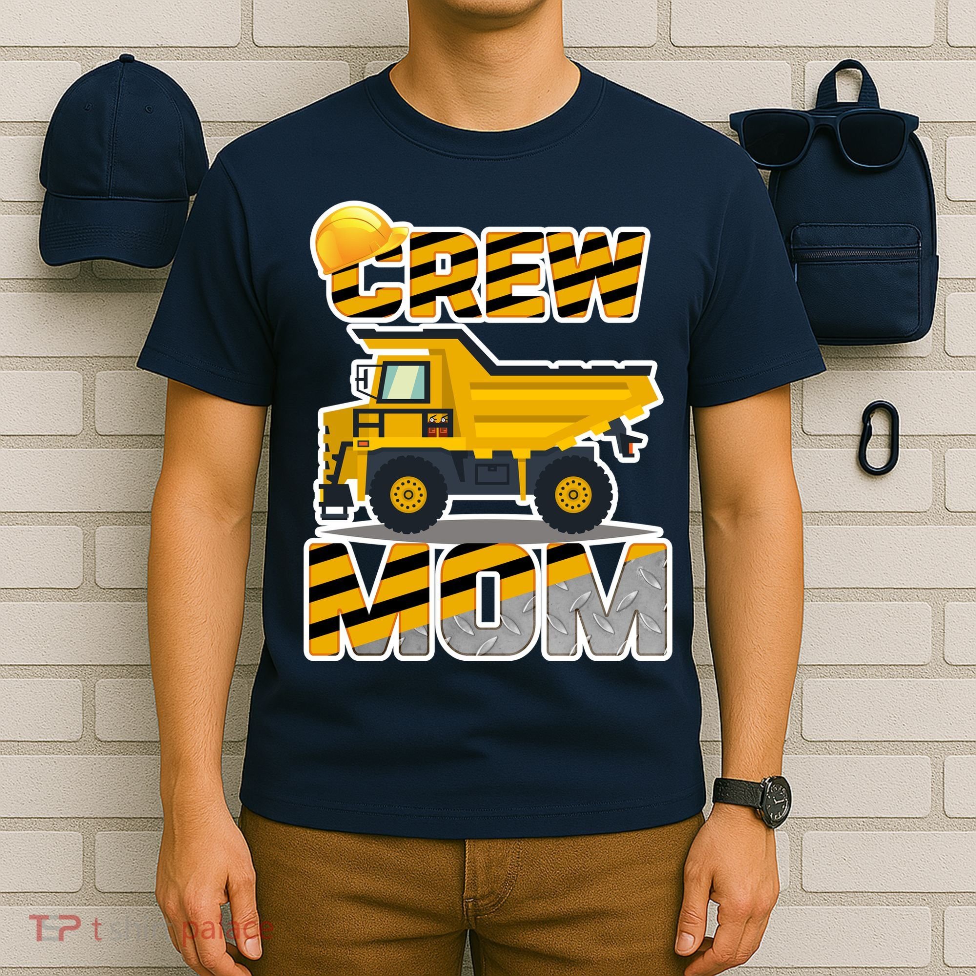Mom Birthday Crew Construction Party T-Shirt