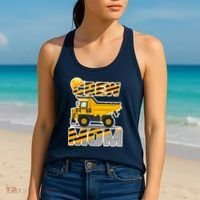 Mom Birthday Crew Construction Party Women's Tank Top thumb 2
