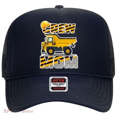 Mom Birthday Crew Construction Party Hat