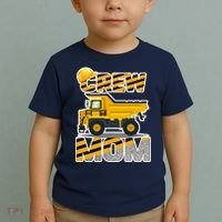 Mom Birthday Crew Construction Party Toddler T-Shirt thumb 2
