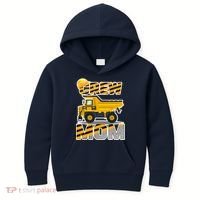 Mom Birthday Crew Construction Party Kids Hoodie thumb 0