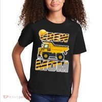 Mom Birthday Crew Construction Party Kids T-Shirt thumb 2