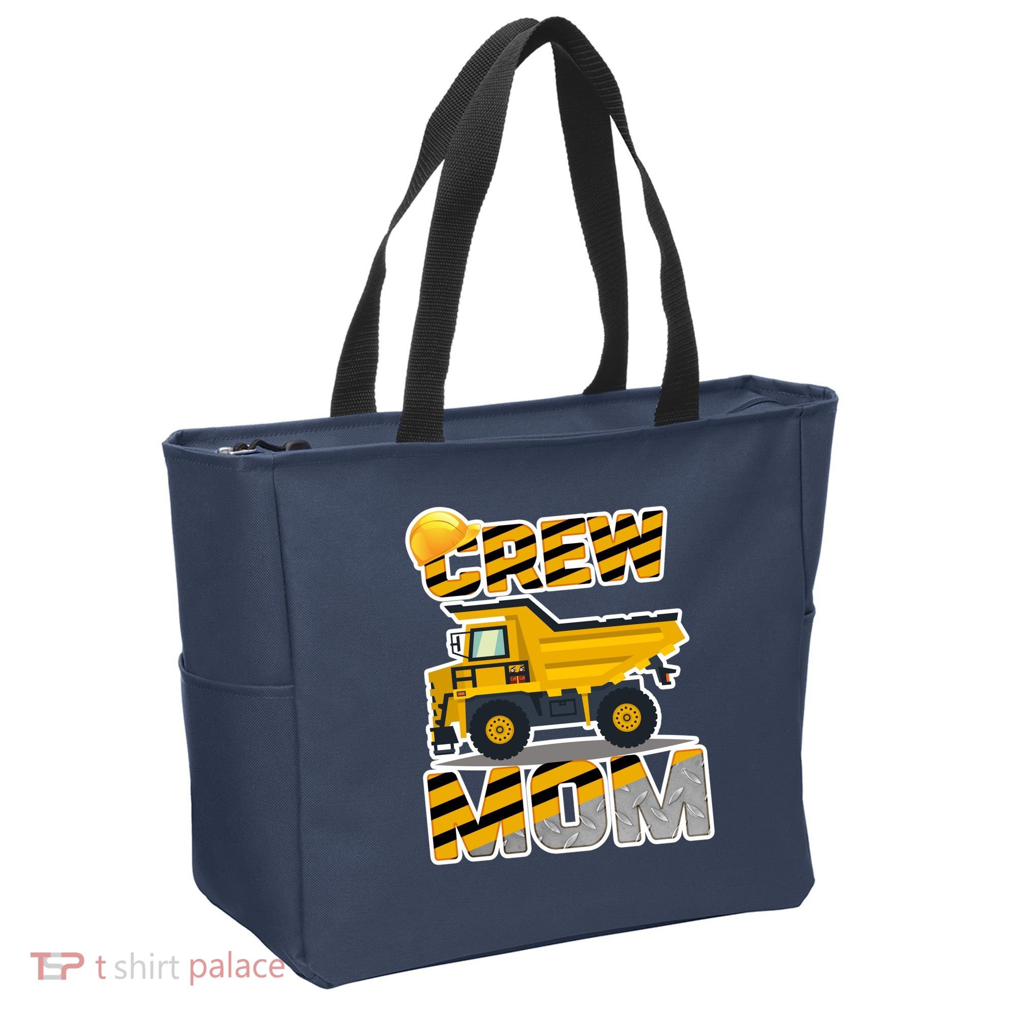 Mom Birthday Crew Construction Party Tote Bag