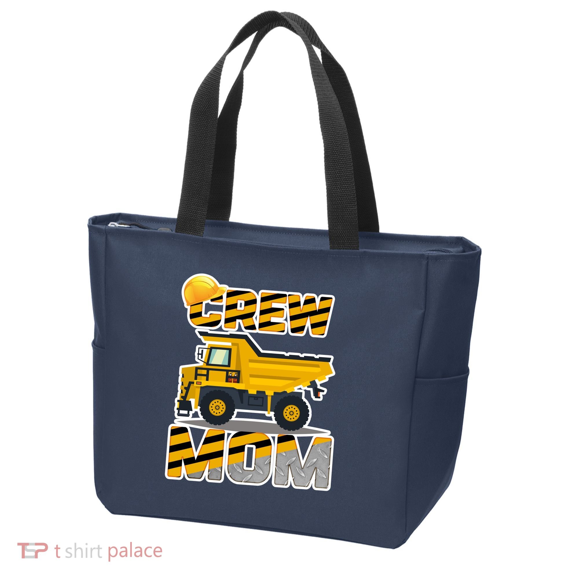 Mom Birthday Crew Construction Party Tote Bag