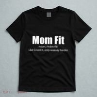 Mom Fit Like CrossFit But Waaaay Harder T-Shirt thumb 5