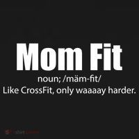 Mom Fit Like CrossFit But Waaaay Harder Women's Hoodie thumb 2