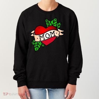 Mom Heart Tattoo Love Women's Sweatshirt