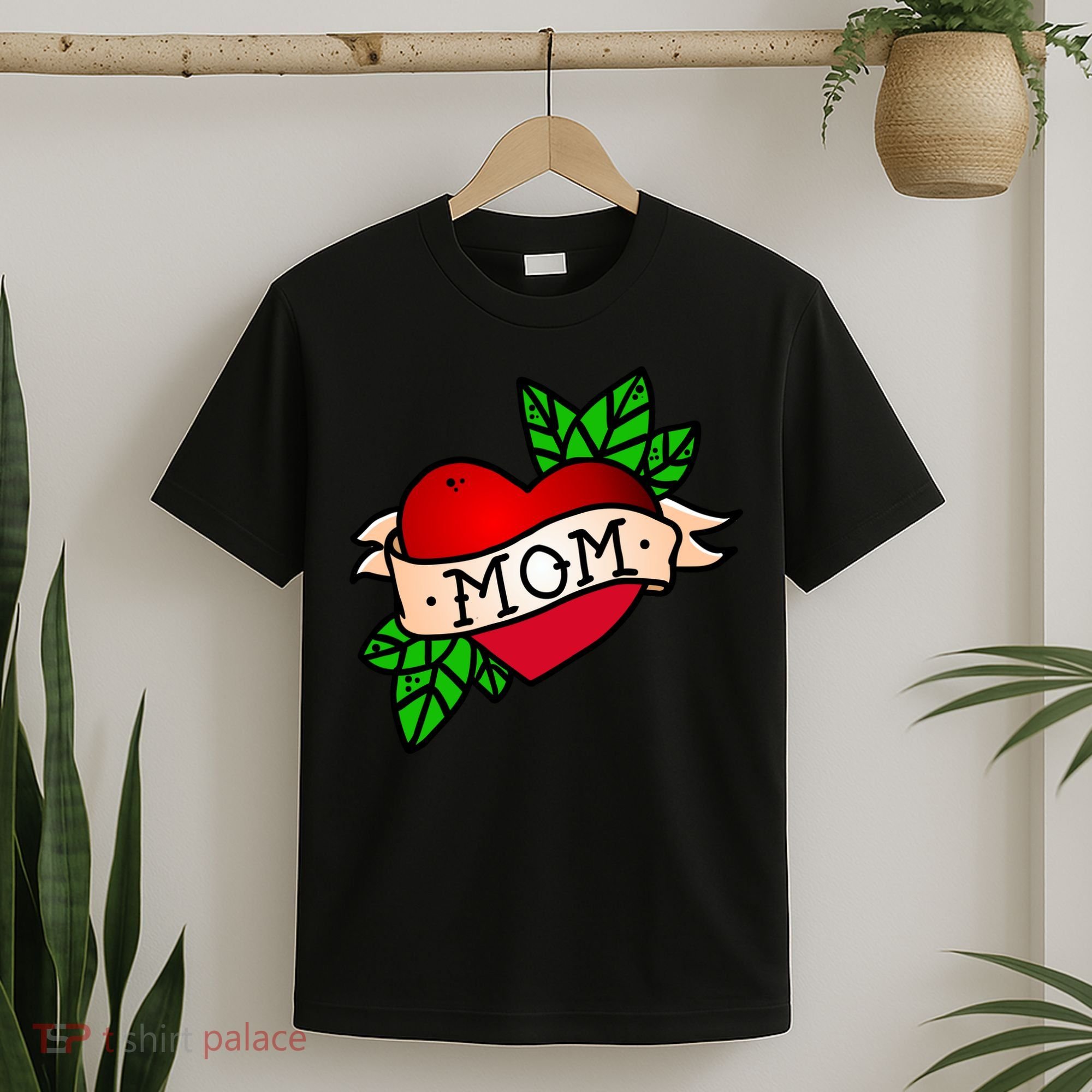 Mom Heart Tattoo Love T-Shirt