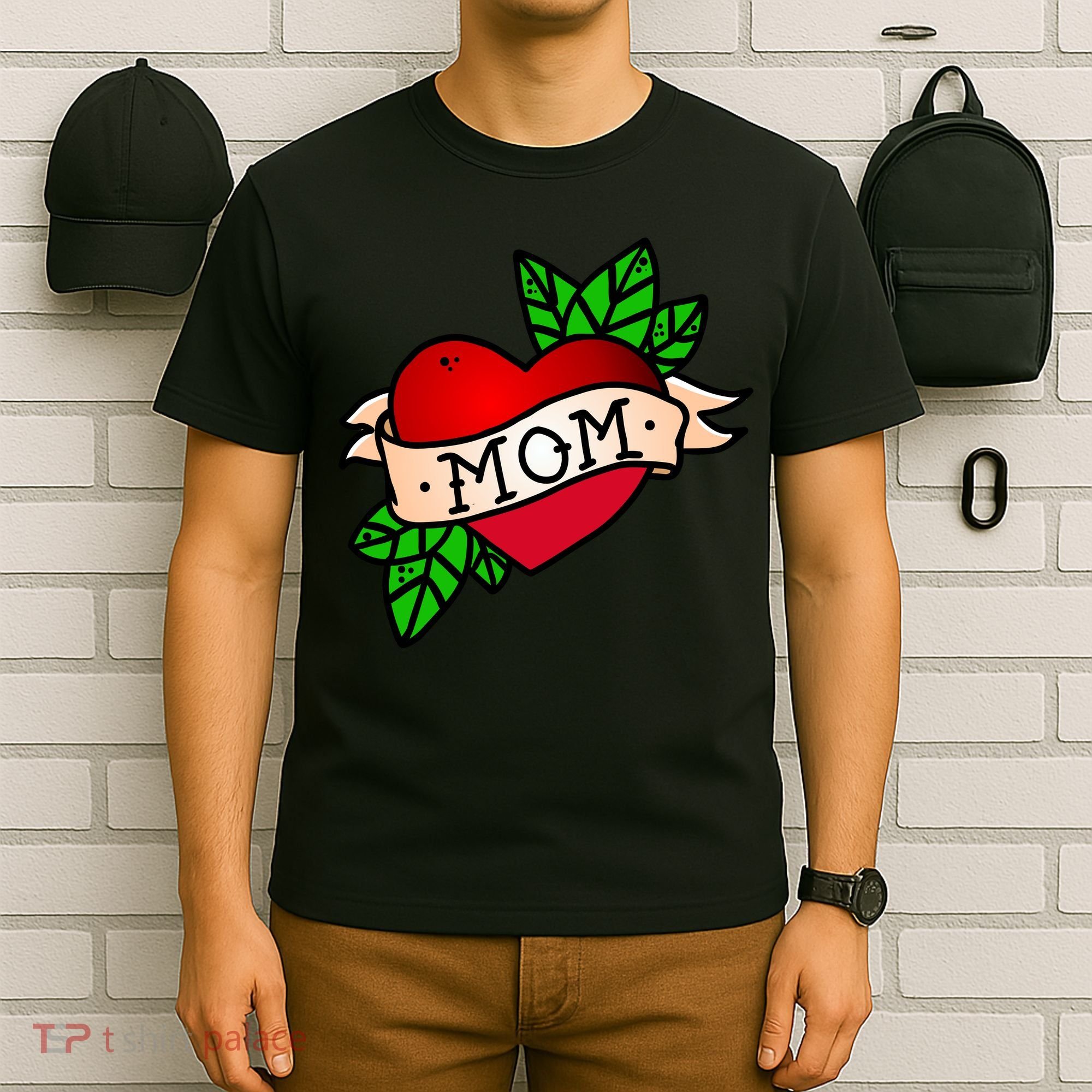 Mom Heart Tattoo Love T-Shirt