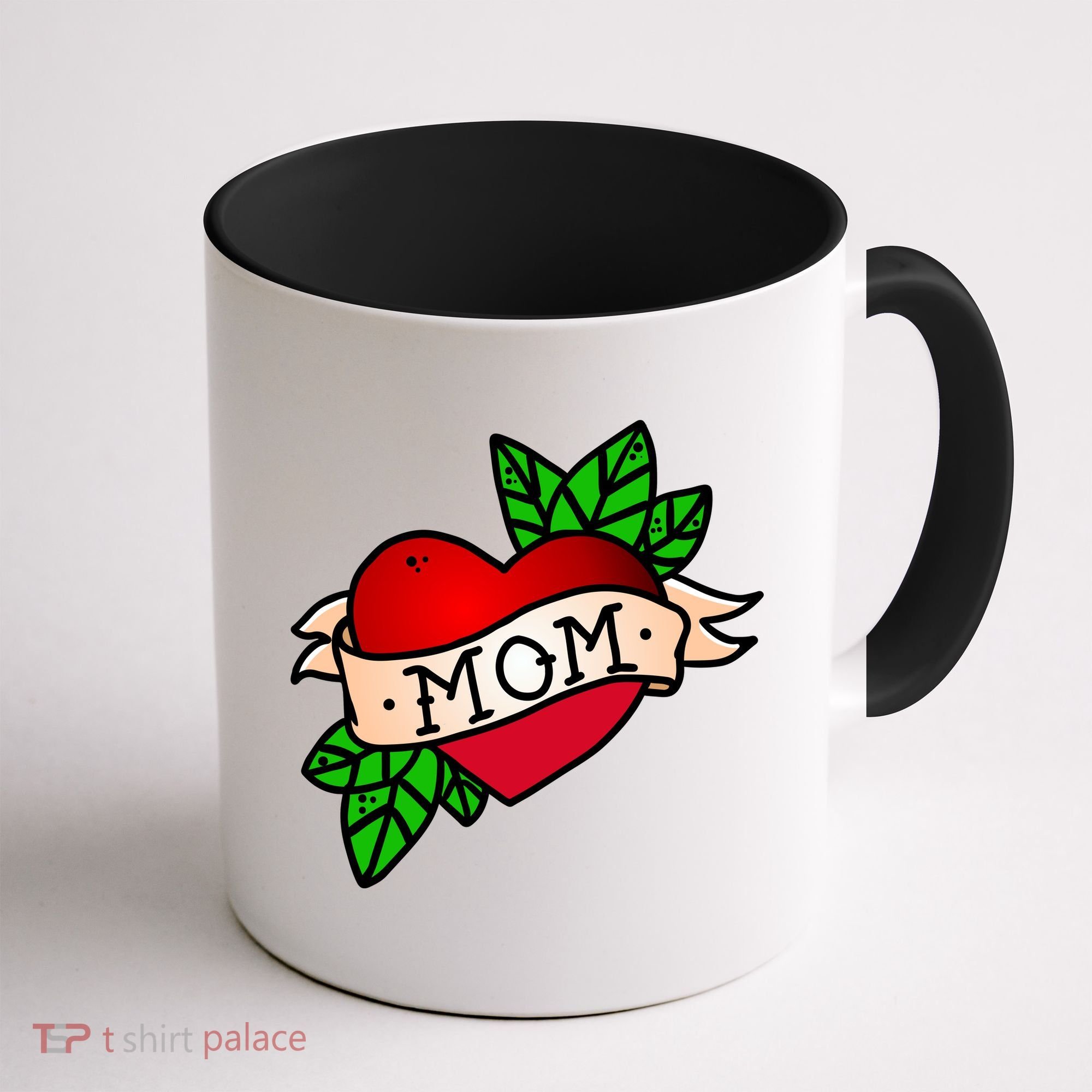 Mom Heart Tattoo Love Coffee Mug