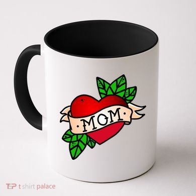 Mom Heart Tattoo Love Coffee Mug
