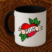 Mom Heart Tattoo Love Coffee Mug thumb 2