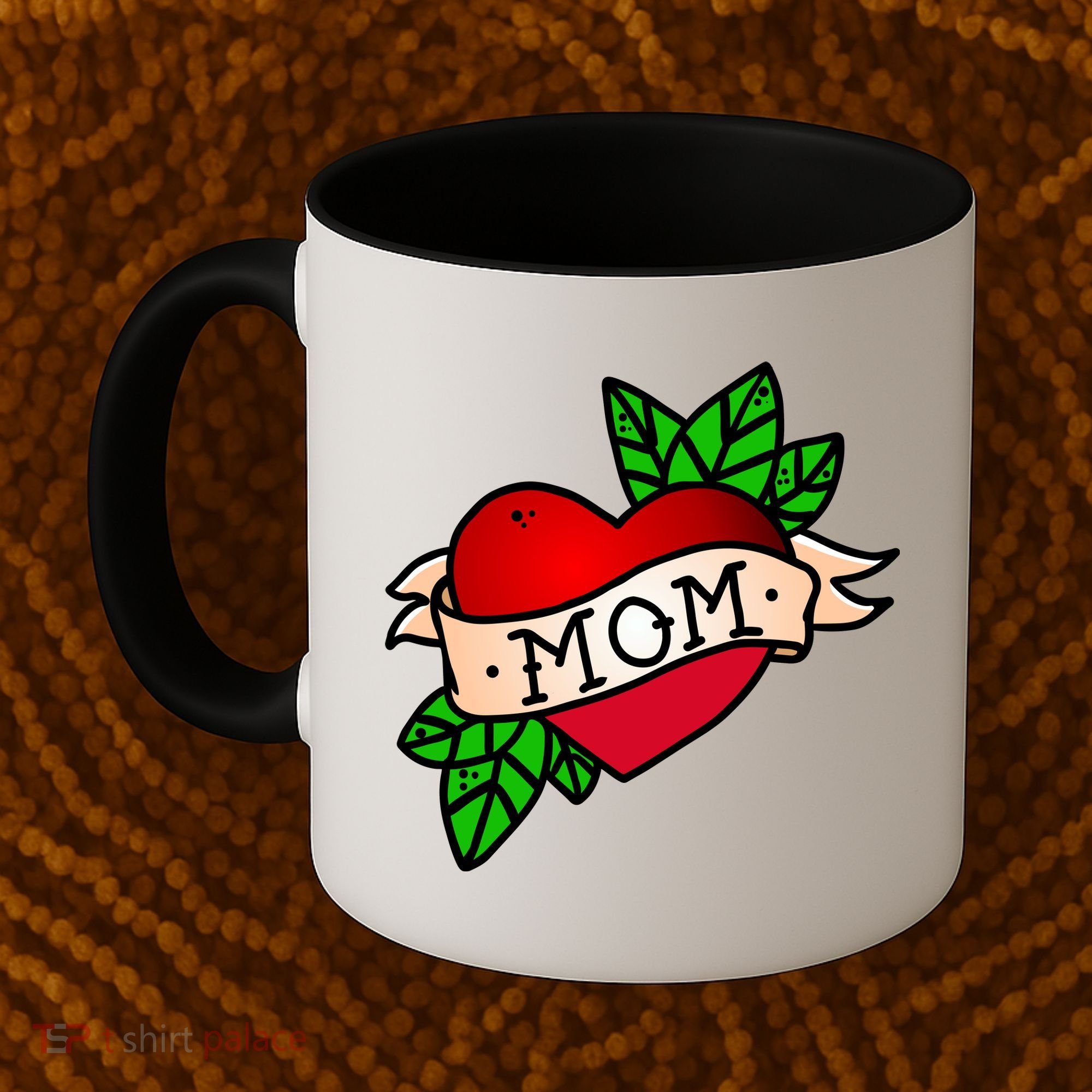 Mom Heart Tattoo Love Coffee Mug