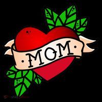 Mom Heart Tattoo Love Women's Hoodie thumb 2
