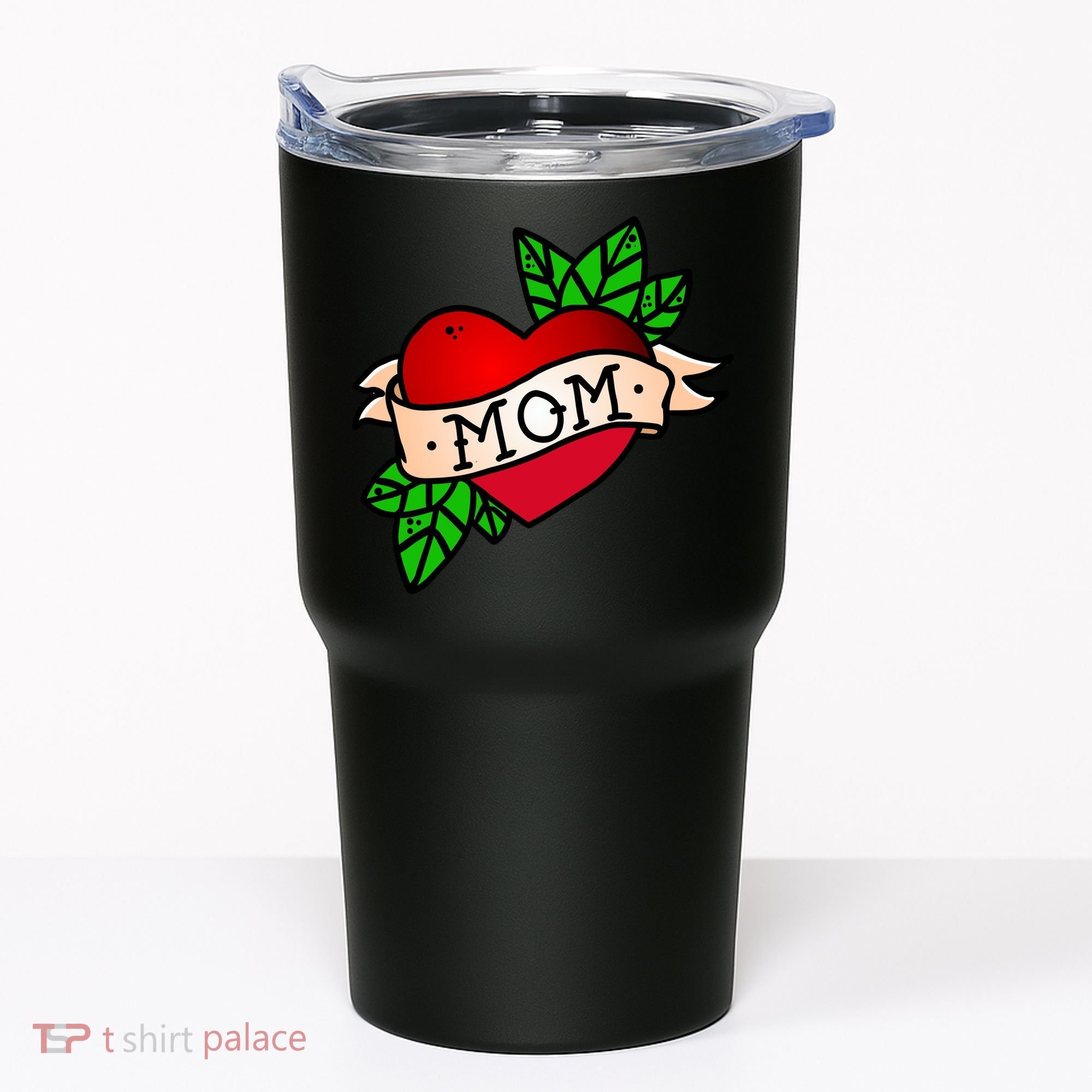 Mom Heart Tattoo Love Tumbler