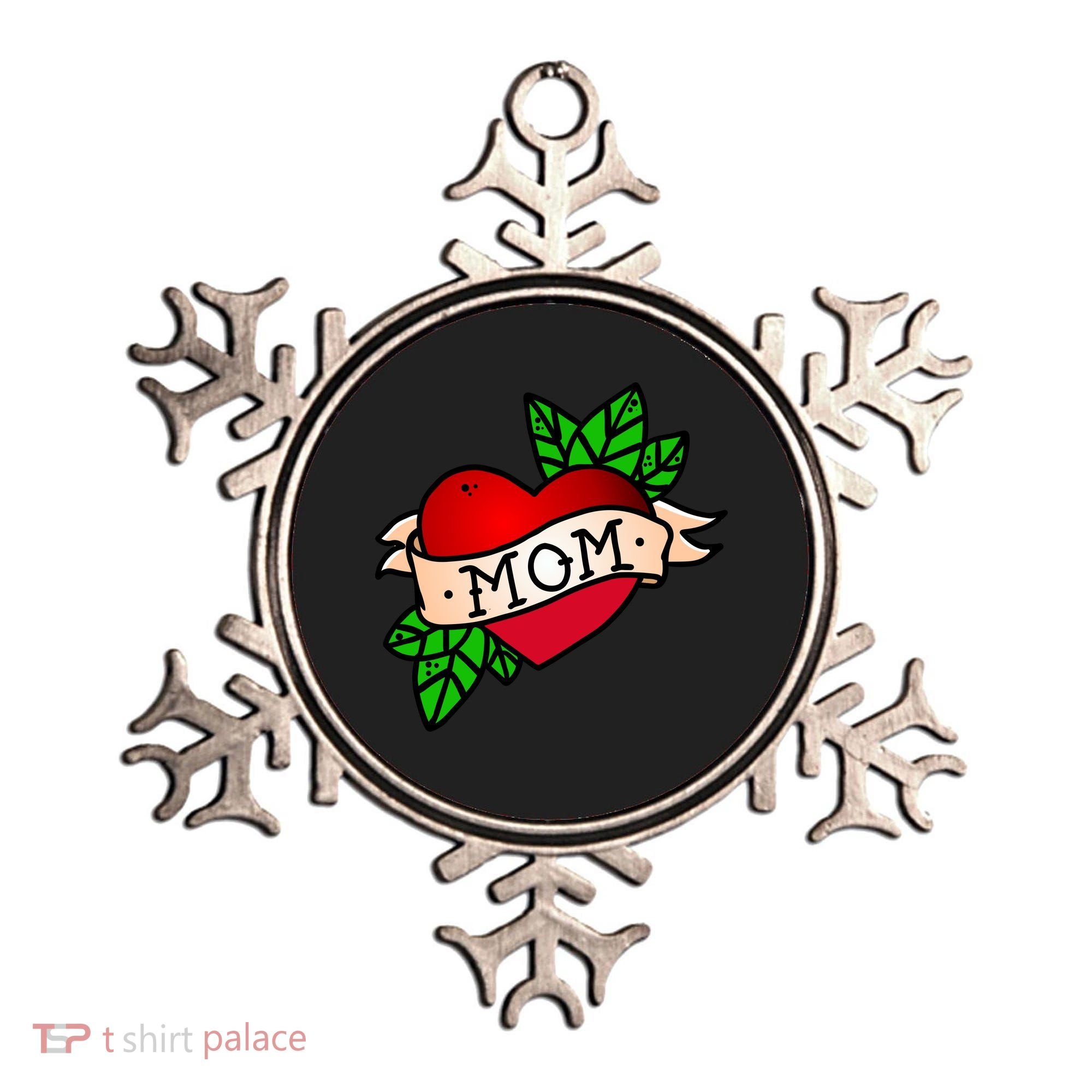 Mom Heart Tattoo Love Ornament