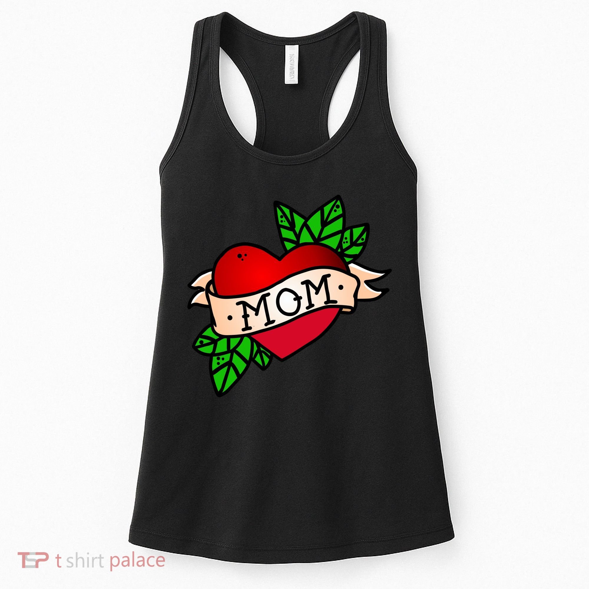 Mom Heart Tattoo Love Women's Tank Top