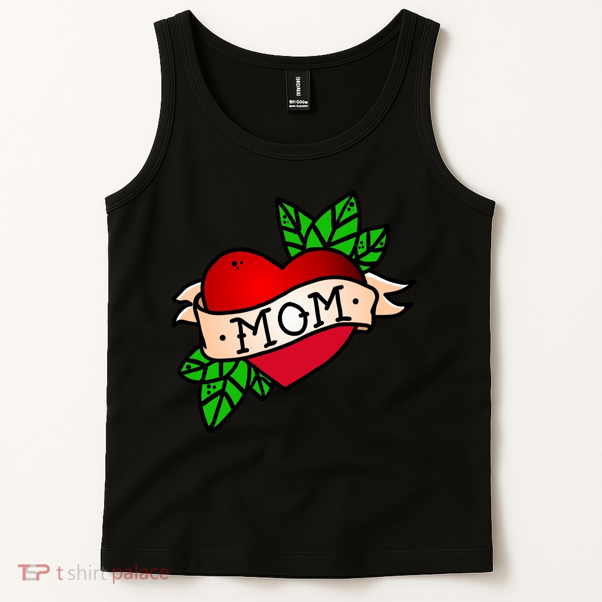 Mom Heart Tattoo Love Tank Top