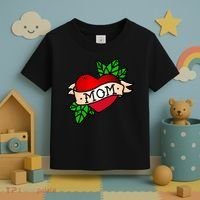 Mom Heart Tattoo Love Toddler T-Shirt thumb 3