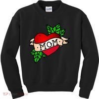 Mom Heart Tattoo Love Kids Sweatshirt thumb 0