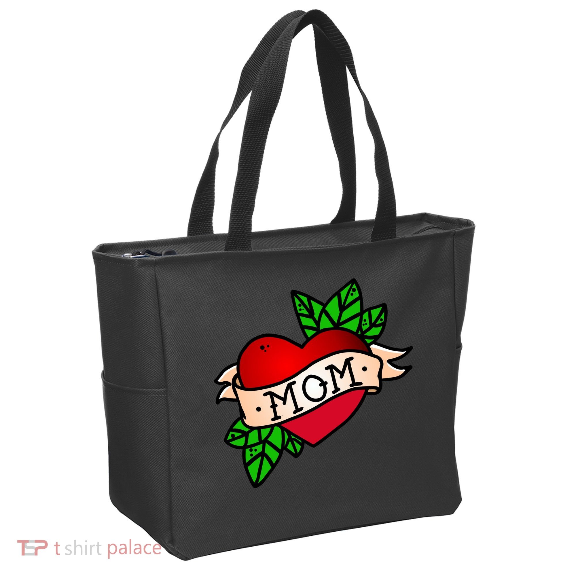 Mom Heart Tattoo Love Tote Bag
