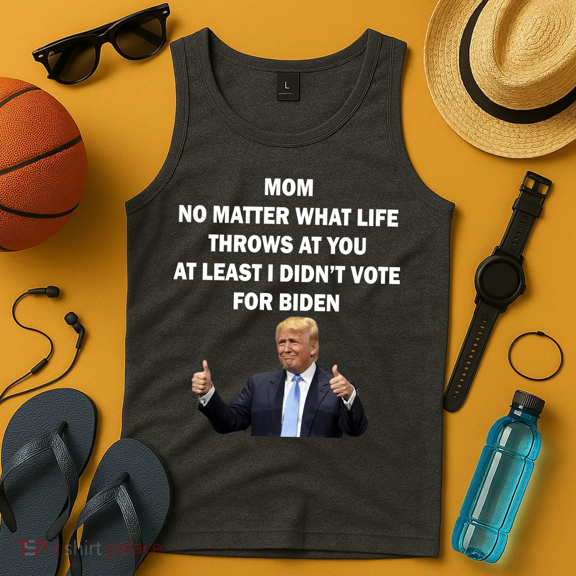 Mom Least I Didn't Vote Biden Funny Pro Republican Tank Top