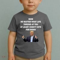 Mom Least I Didn't Vote Biden Funny Pro Republican Toddler T-Shirt thumb 2