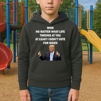 Mom Least I Didn't Vote Biden Funny Pro Republican Kids Hoodie thumb 2