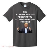 Mom Least I Didn't Vote Biden Funny Pro Republican Kids T-Shirt thumb 0