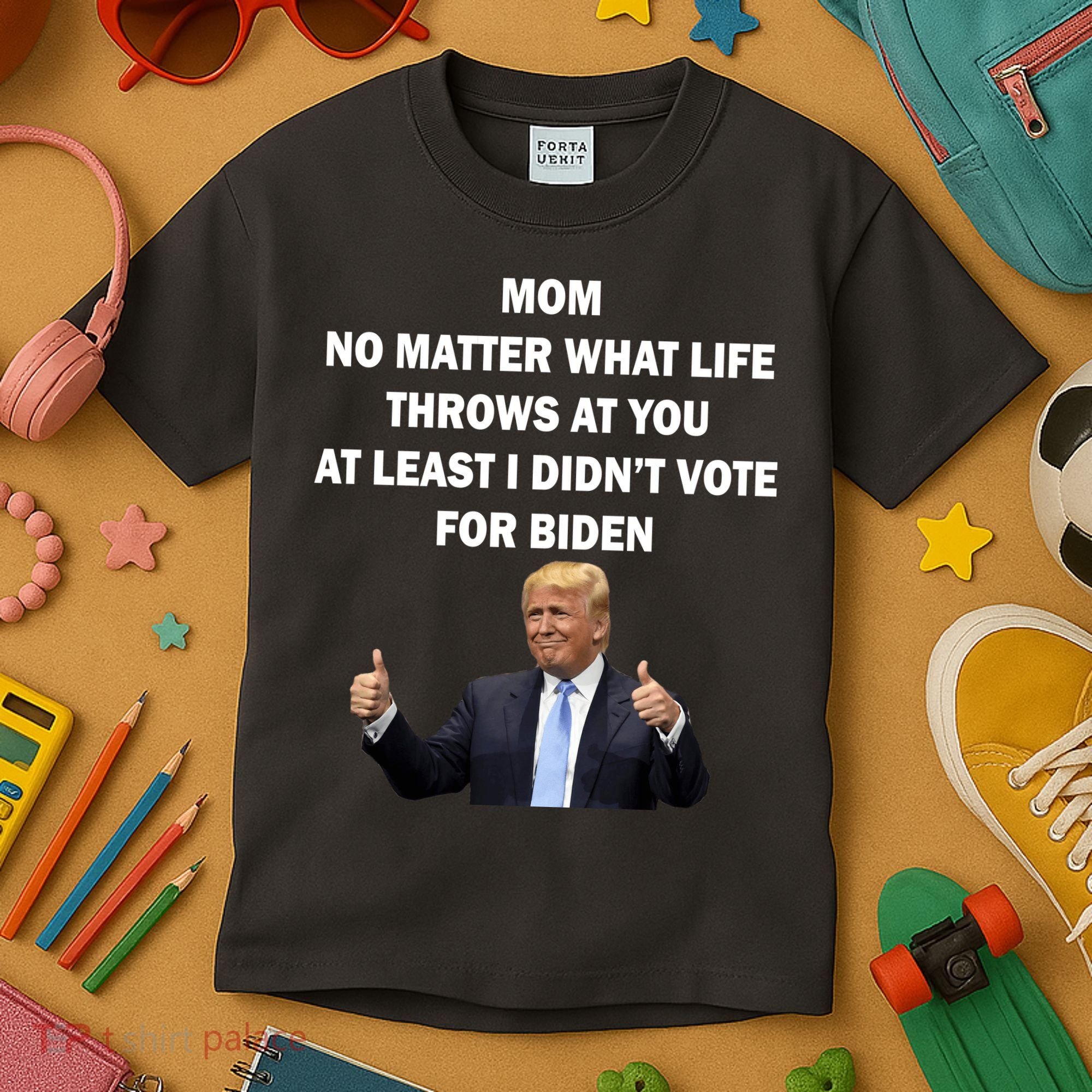 Mom Least I Didn't Vote Biden Funny Pro Republican Kids T-Shirt