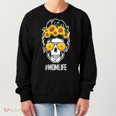Mom Life Sunflower Skull Women's Sweatshirt