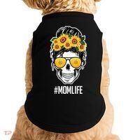 Mom Life Sunflower Skull Doggie Tank thumb 0
