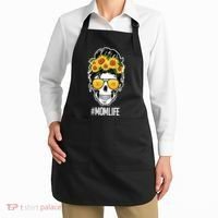 Mom Life Sunflower Skull Apron thumb 2
