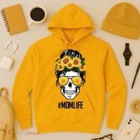 Mom Life Sunflower Skull Hoodie thumb 3