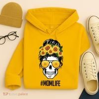 Mom Life Sunflower Skull Hoodie thumb 4