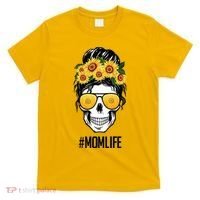 Mom Life Sunflower Skull T-Shirt thumb 0