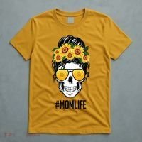 Mom Life Sunflower Skull T-Shirt thumb 5