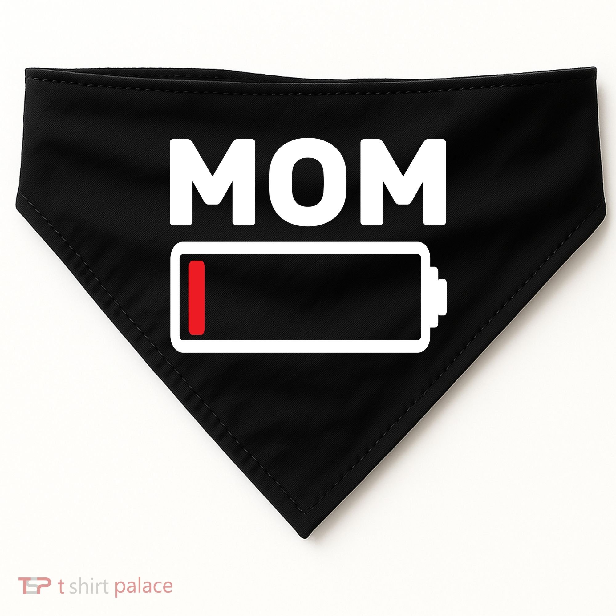 Mom Low Battery USA-Made Doggie Bandana