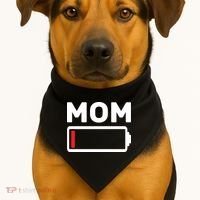 Mom Low Battery USA-Made Doggie Bandana thumb 1