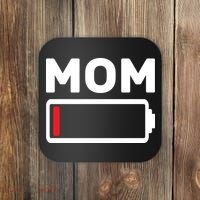 Mom Low Battery Coaster thumb 0