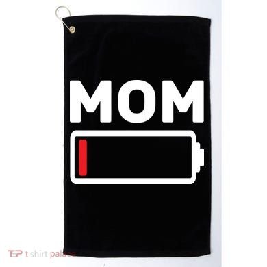 Mom Low Battery Golf Towel