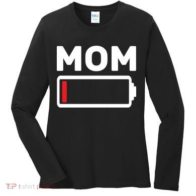 Mom Low Battery Women's Long Sleeve Shirt