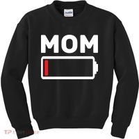 Mom Low Battery Kids Sweatshirt thumb 0