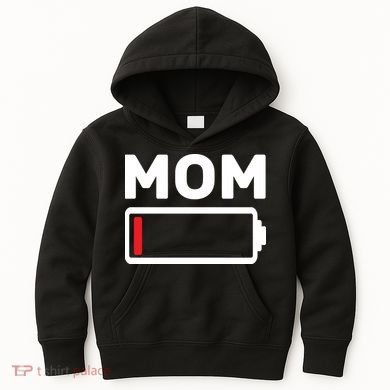 Mom Low Battery Kids Hoodie