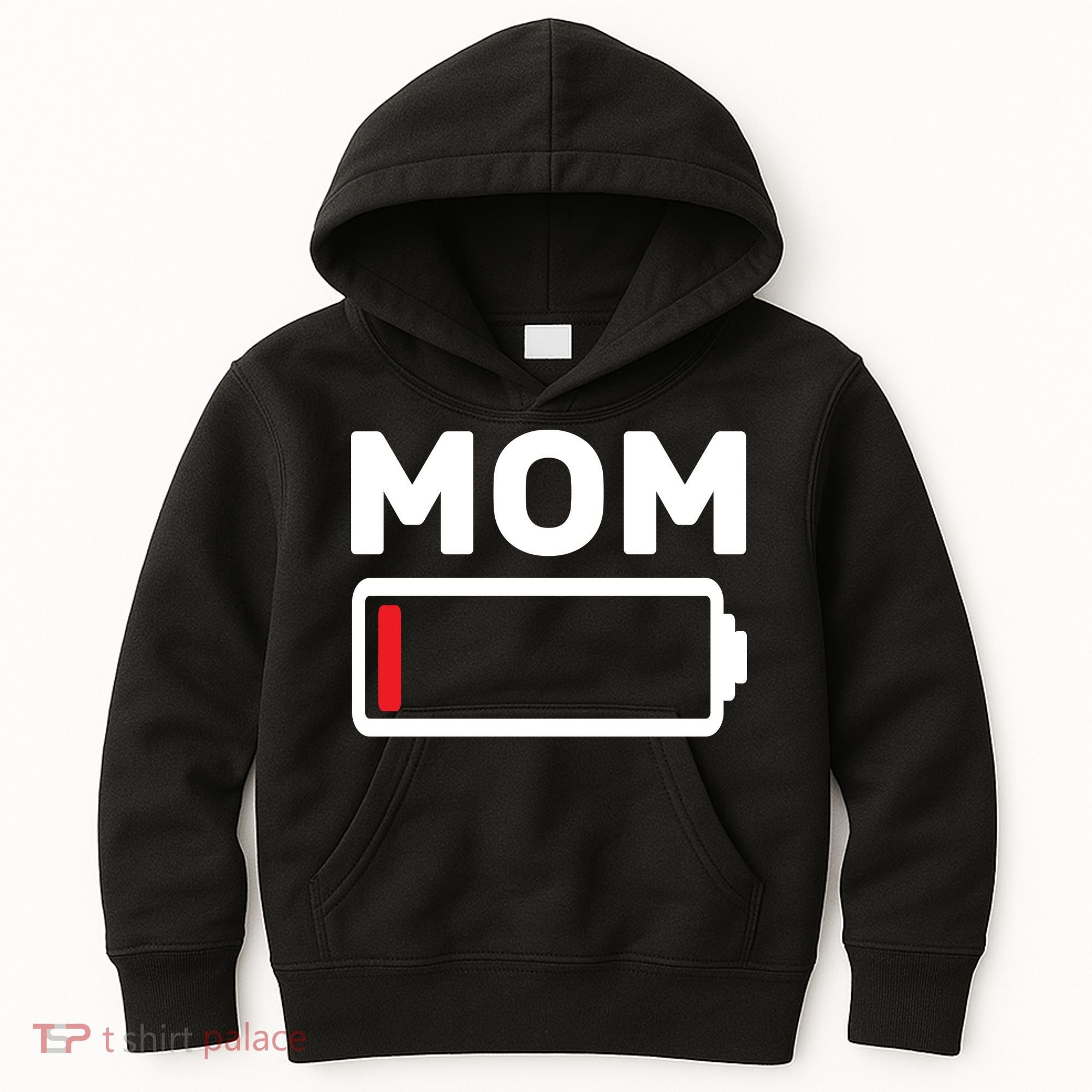 Mom Low Battery Kids Hoodie