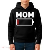 Mom Low Battery Kids Hoodie thumb 4
